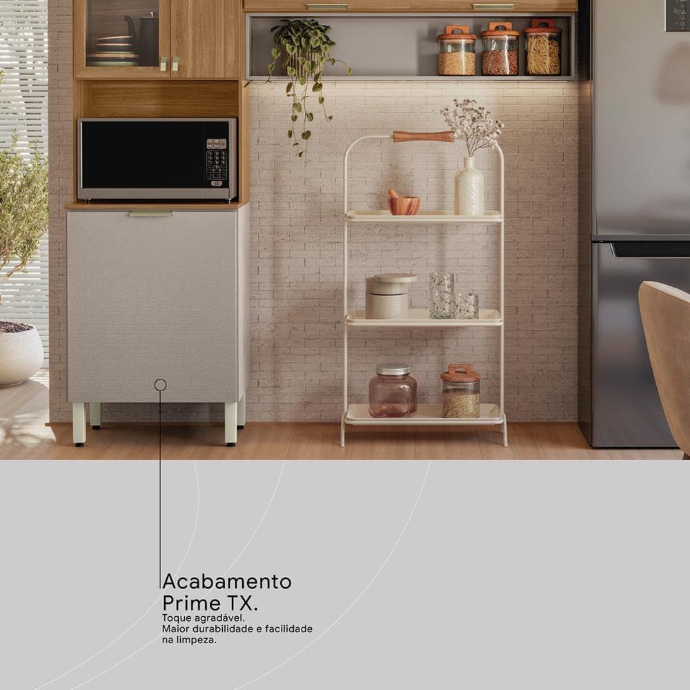 Cozinha Compacta Demóbile Aspen com 6 Portas e 2 Prateleiras - 250cm de largura - 6