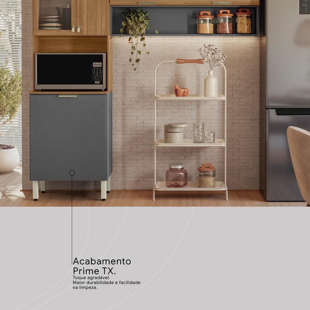 Cozinha Compacta Demóbile Aspen com 6 Portas e 2 Prateleiras - 250cm de largura - 6