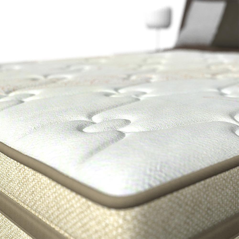 Colchão de Solteiro Probel Arezzo com Pillow Euro e Molas Ensacadas Individualmente 26x188x88cm – Bege e Branco - 2