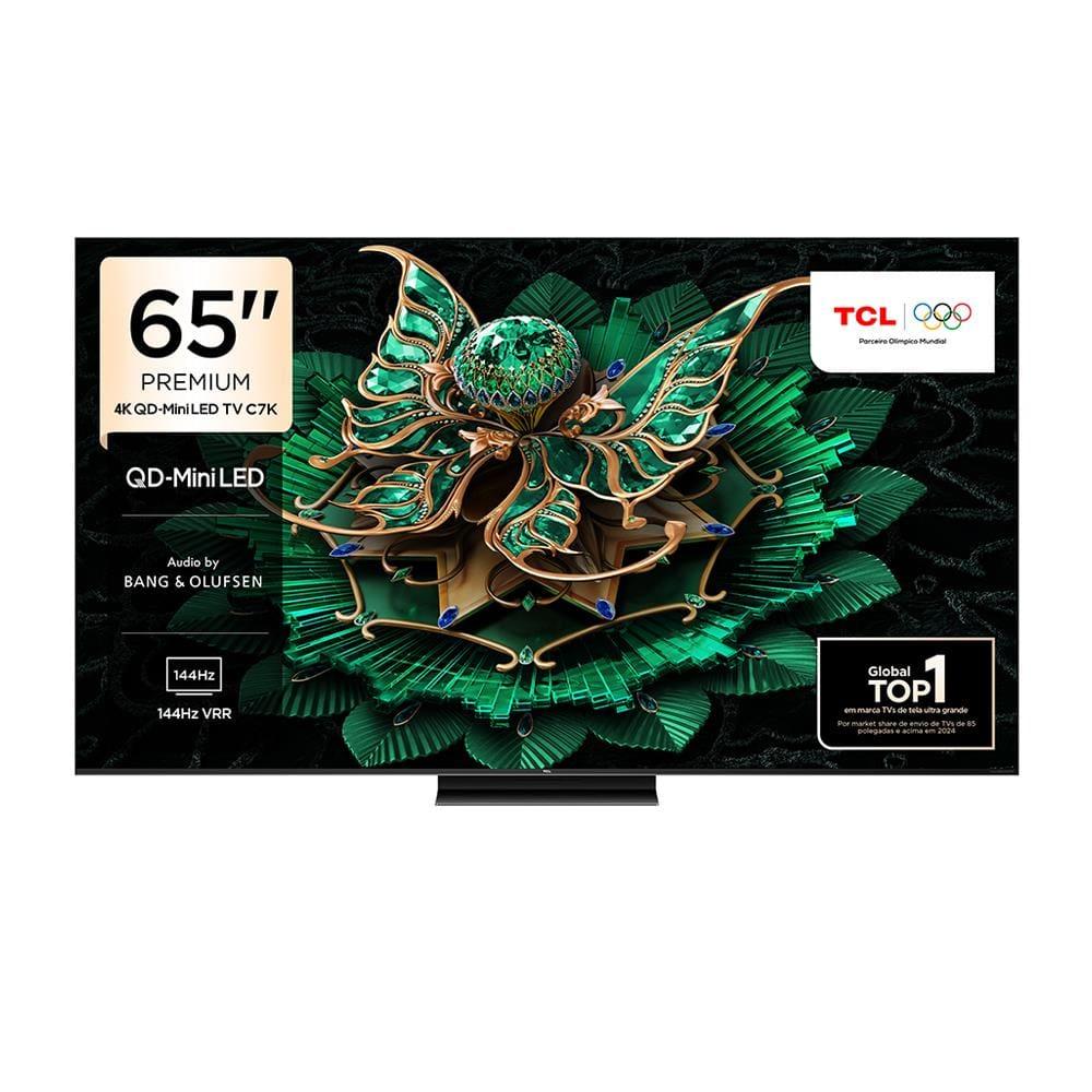 Smart TV TCL 65”4K QD-Mini Led 65C7K 144Hz com Sistema Operacional Google TV - 1