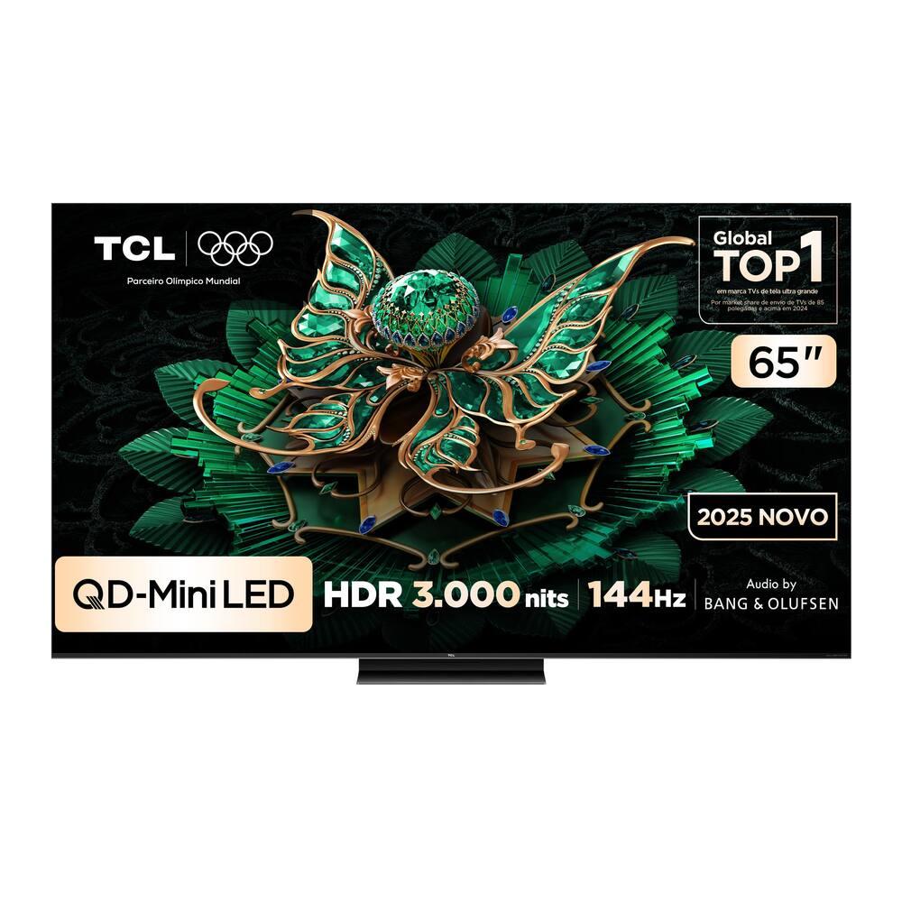 Smart TV TCL 65”4K QD-Mini Led 65C7K 144Hz com Sistema Operacional Google TV - 10