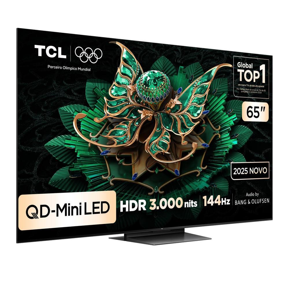 Smart TV TCL 65”4K QD-Mini Led 65C7K 144Hz com Sistema Operacional Google TV - 11