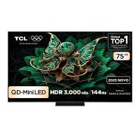 Smart TV 75" TCL 75C7K 4K QD-Mini Led 144Hz com Sistema Operacional Google TV - 10