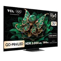 Smart TV 75" TCL 75C7K 4K QD-Mini Led 144Hz com Sistema Operacional Google TV - 11