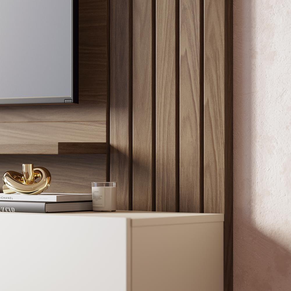 Painel de TV Colibri Juriti 180 Ripado Amêndoa Off White - 9