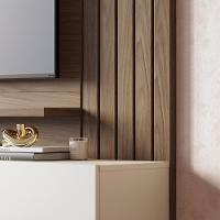 Painel de TV Colibri Juriti 180 Ripado Amêndoa Off White - 9