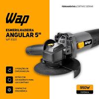Esmerilhadeira Angular 5" Wap WF ES01 950W - Cinza/Amarelo - 8