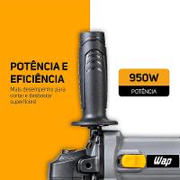 Esmerilhadeira Angular 5" Wap WF ES01 950W - Cinza/Amarelo - 9