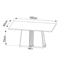 Mesa de Jantar 6 Cadeiras Viero Lumina Estofada Veludo - 4