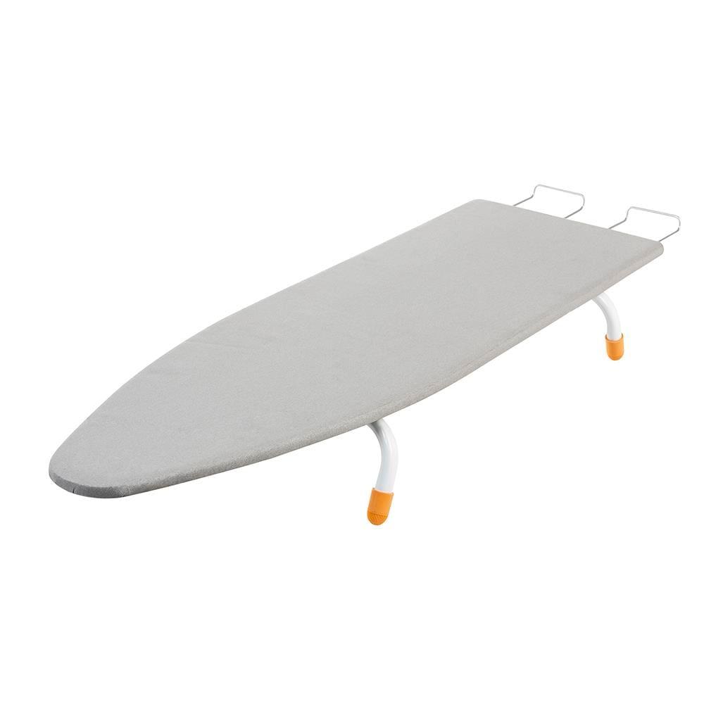 Tábua de Passar Roupa Utimil Portátil com Suporte para Ferro – Branco/Cinza - 1