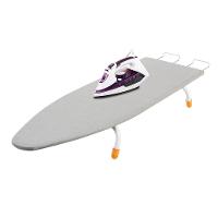 Tábua de Passar Roupa Utimil Portátil com Suporte para Ferro – Branco/Cinza
