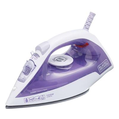Ferro a Vapor Black+Decker FX1050 1200W Base Antiaderente Spray Frontal Cabo Giratório