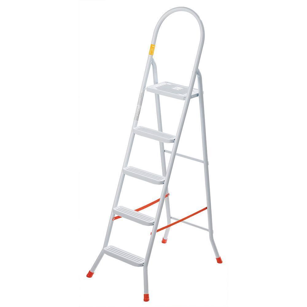 Escada Doméstica Utimil Maxiutil 5 Degraus – Branca - 1