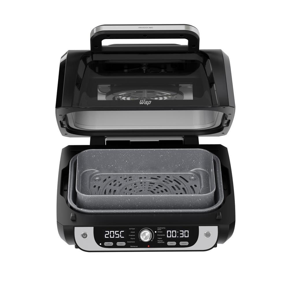 Fritadeira Air Fryer WAP Barbecue Digital 1700W 12 Funções Painel LED GrayStone Sem Óleo Sem Fumaça - 3