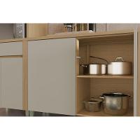 Balcão Nesher Condessa com 2 Portas e 1 Prateleira - 120cm de largura - Carvalho/Greige - 6