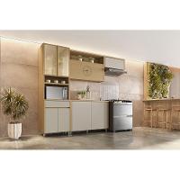 Balcão Nesher Condessa com 2 Portas e 1 Prateleira - 120cm de largura - Carvalho/Greige - 7