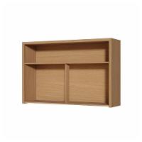 Armário Aéreo Nesher Condessa em MDF 15mm com 1 Porta Basculante e 1 Prateleira - 120cm de largura – Carvalho - 2