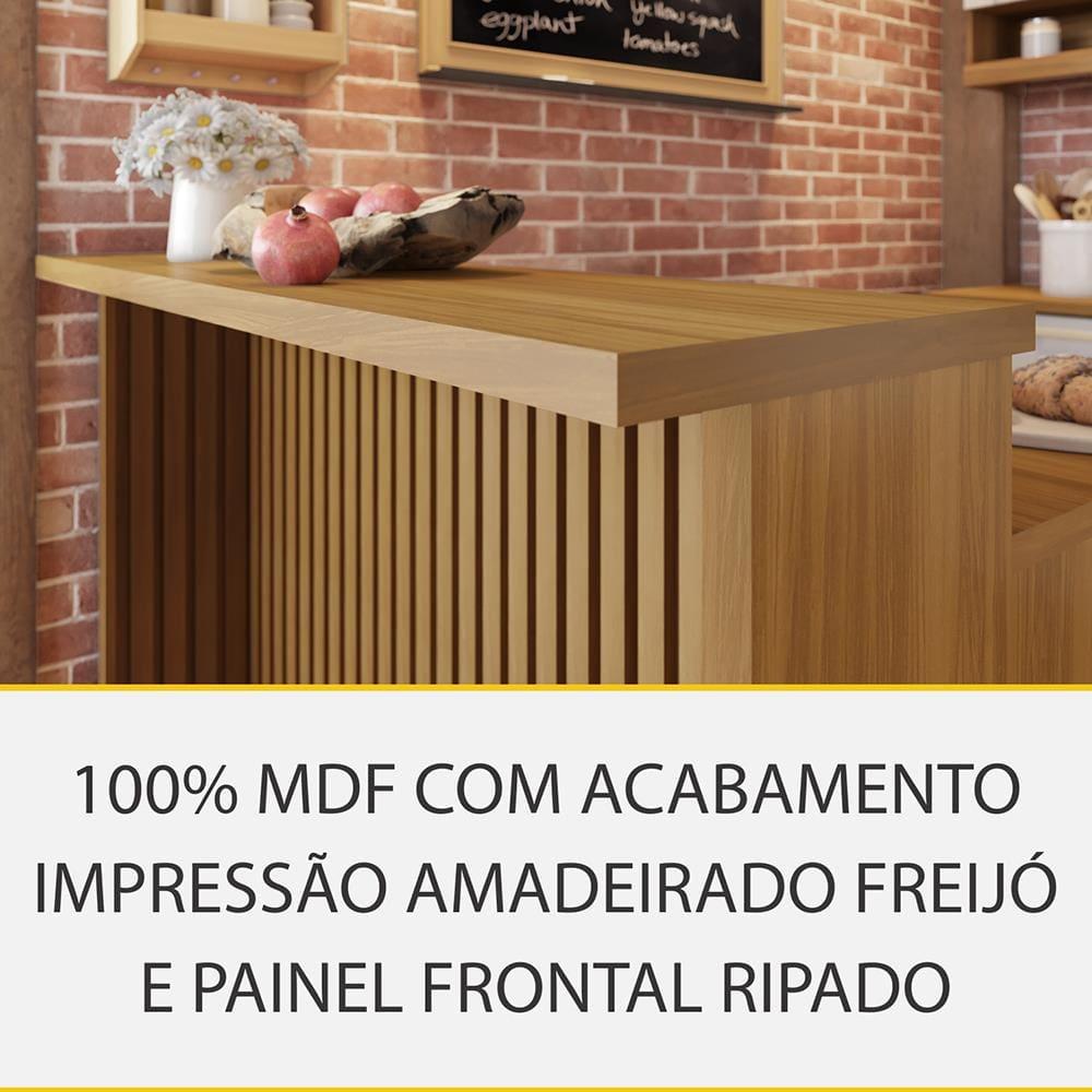 Painel de Ilha Nesher em MDF 15mm - 120cm de largura – Freijó - 2