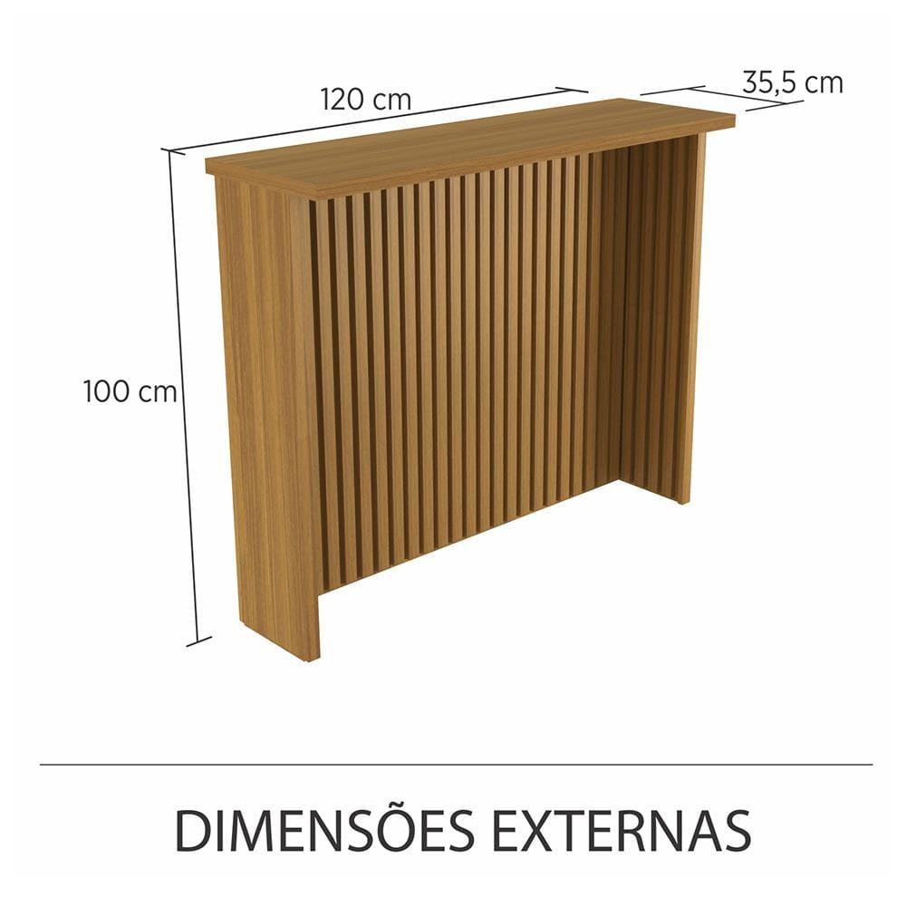 Painel de Ilha Nesher em MDF 15mm - 120cm de largura – Freijó - 4