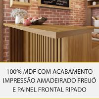 Painel de Ilha Nesher em MDF 15mm - 120cm de largura – Freijó - 2