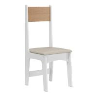 Conjunto de Mesa Sonetto Delta 110cm Tampo Mel Arredondado 4 Cadeiras Assento Revestido em Courino Design Moderno Seguro - 6