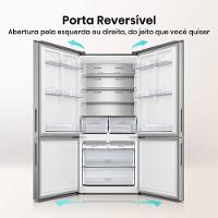 Geladeira Hisense Inverter 499L RB5P504 Bottom Freezer Metal Tech Inox - 5