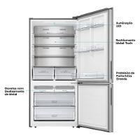 Geladeira Hisense Inverter 499L RB5P504 Bottom Freezer Metal Tech Inox - 6
