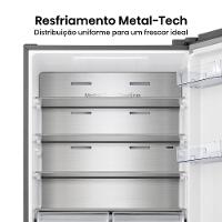 Geladeira Hisense Inverter 499L RB5P504 Bottom Freezer Metal Tech Inox - 7