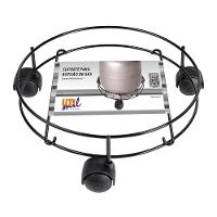 Porta Botijão de Gás Utimil Preto PR513 9x30x30cm Aço Epóxi com Rodízios Resistente e Prático - 2