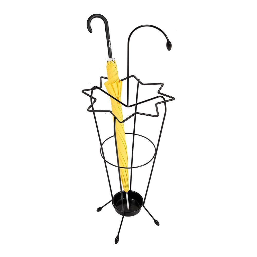 Porta Guarda-Chuva Utimil Preto 88x32x32cm Epóxi Coletor de Água Estrutura Estável e Funcional - 2