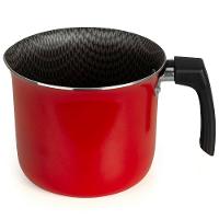 Leiteira Multiflon Essencial em Alumínio com Revestimento Interno Antiaderente e Cabo de Baquelite Vermelha – 1,2 L - 1