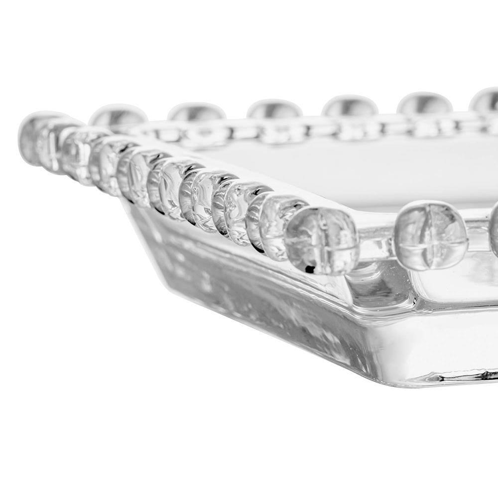 Travessa Cristal Lyor Coração 30X13X3 Retangular Incolor Elegante Versátil - 5