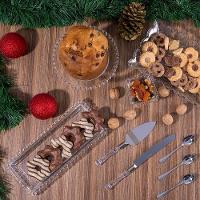 Travessa Cristal Lyor Coração 30X13X3 Retangular Incolor Elegante Versátil - 8