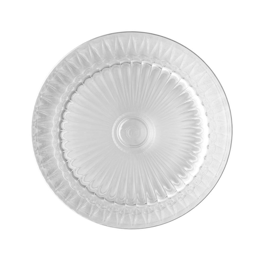 Queijeira Cristal Lyor Radial 19,5x12,5cm Tampa Elegante Transparente Resistente - 3