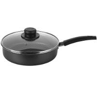 Frigideira Alta Multiflon em Alumínio com Revestimento Antiaderente e Tampa de Vidro com Saída de Vapor 22 cm – Grafite - 1