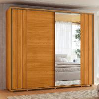 Guarda-Roupa Casal Madetec Dalí Com Espelhos 2 Portas de Correr 8 Gavetas Cabideiro Extensível Escada Retrátil - 1