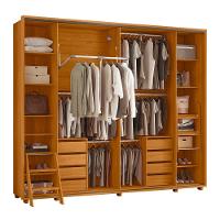Guarda-Roupa Casal Madetec Dalí Com Espelhos 2 Portas de Correr 8 Gavetas Cabideiro Extensível Escada Retrátil