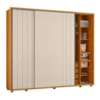 Guarda-Roupa Casal Madetec Dalí 2 Portas de Correr 8 Gavetas Cabideiro Extensível Escada Retrátil - 3