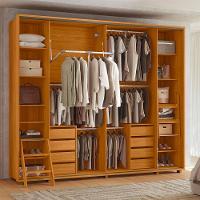 Guarda-Roupa Casal Madetec Dalí 2 Portas de Correr 8 Gavetas Cabideiro Extensível Escada Retrátil - 5