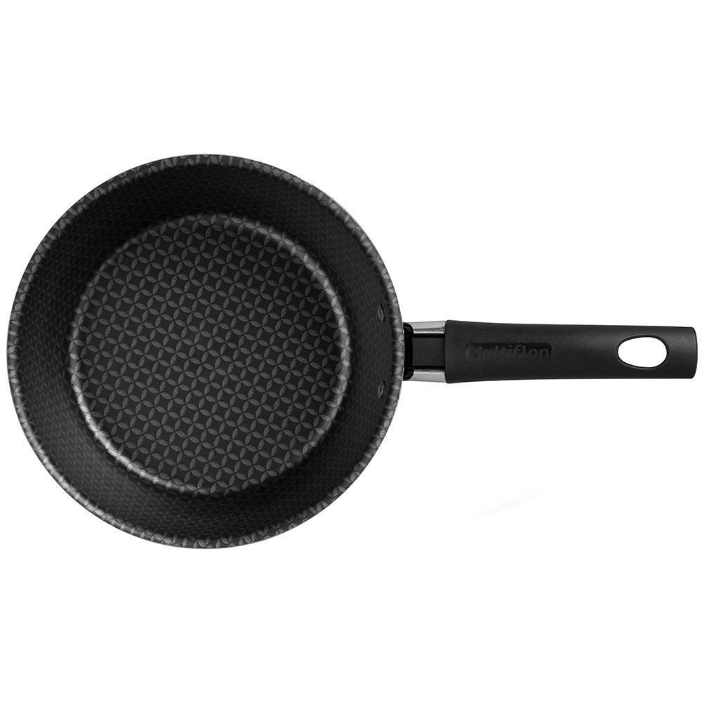 Panela Multiflon Essencial em Alumínio com Revestimento Interno Antiaderente e Tampa de Vidro com Saída de Vapor 16 cm – Grafite - 3