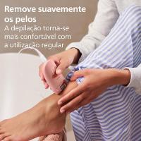 Depilador Philips Satinelle BRE229/00 Cabeça Lavável 2 Velocidades Capa Massageadora Banco e Rosa Bivolt - 5