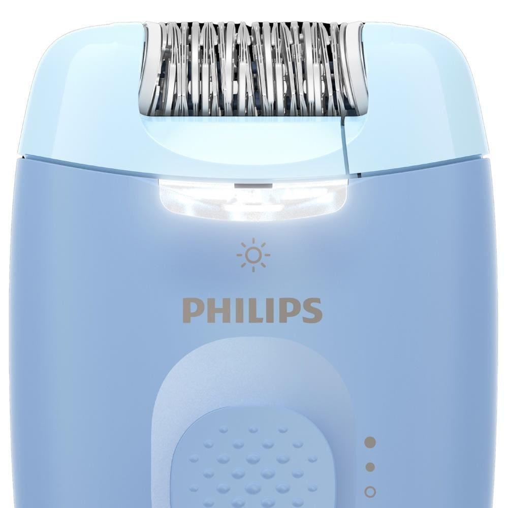 Depilador Philips Satinelle-C BRE247/00 Luz LED Cabeça Lavável 2 Velocidades Azul e Branco Bivolt - 2