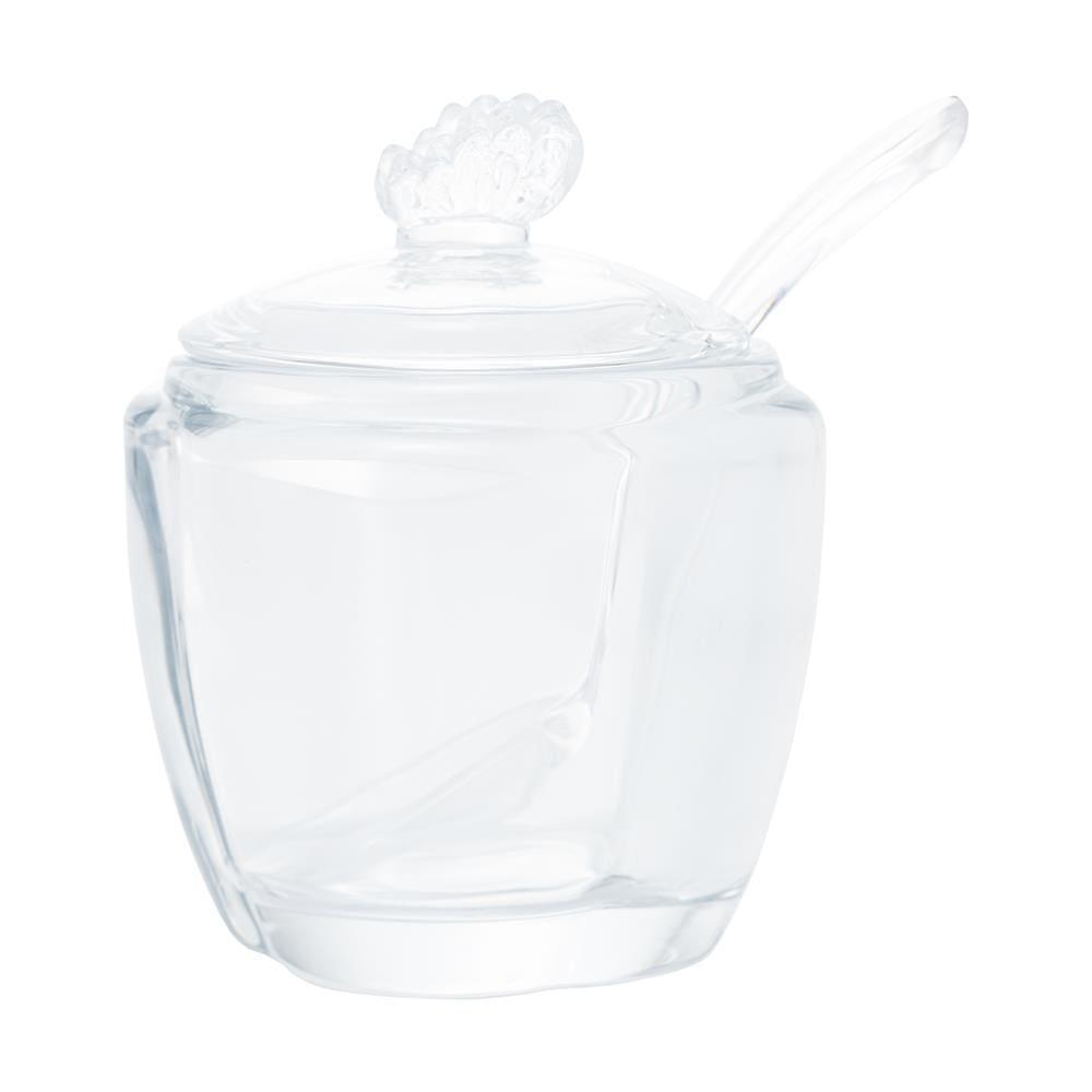 Açucareiro com Colher e Tampa Wolff Butterfly 130ml Vidro - 2