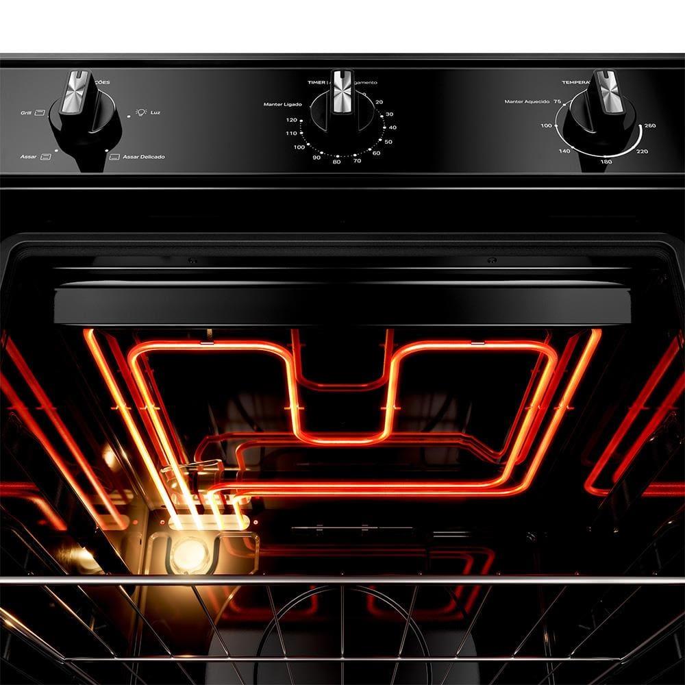 Forno Elétrico de Embutir Consul 84L COB84BE Porta Removível Timer Autodesligamento Luz Interna Preto - 3