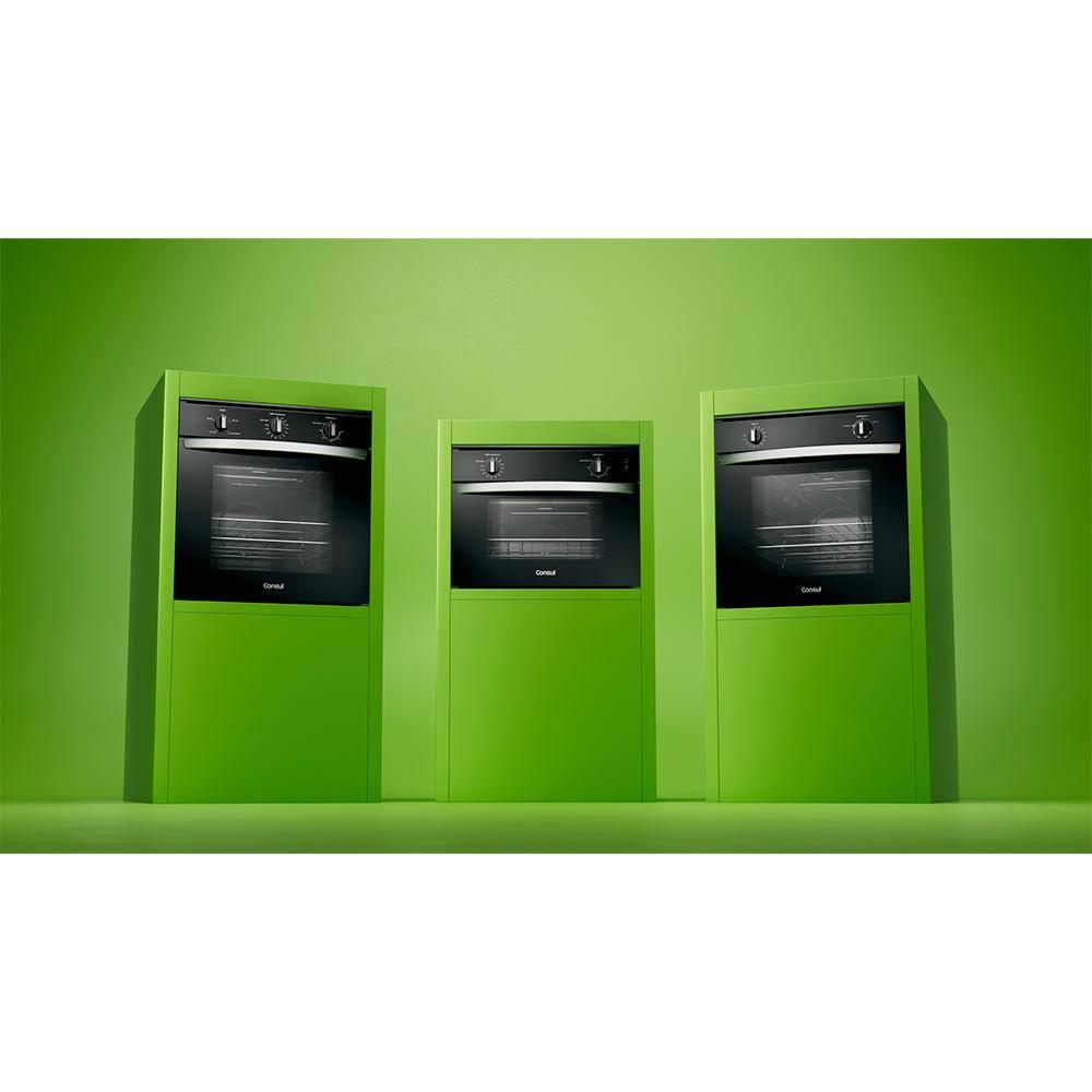 Forno Elétrico de Embutir Consul 47L COB47BE Porta Removível Timer Autodesligamento Luz Interna Preto - 9