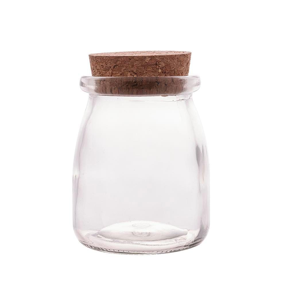 Pote de Vidro Lyor 190ml com Tampa de Rolha Removível e Design Charmoso - 2
