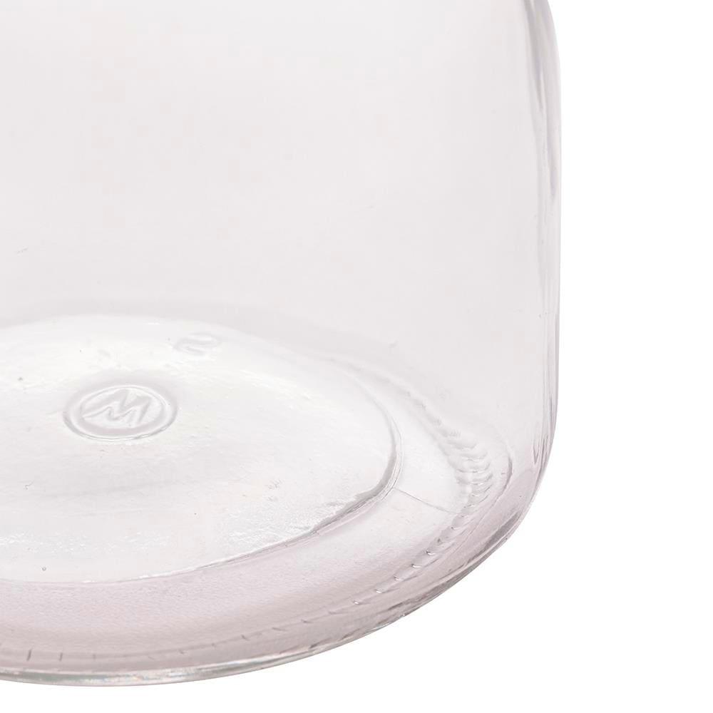 Pote de Vidro Lyor 190ml com Tampa de Rolha Removível e Design Charmoso - 4