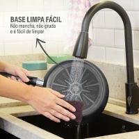 Jogo de Panelas Rochedo Robusta 5 Peças Antiaderente Resist 3X Tampa Vidro Grafite - 7