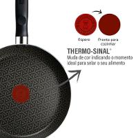 Jogo de Panelas Rochedo Robusta 5 Peças Antiaderente Resist 3X Tampa Vidro Grafite - 8