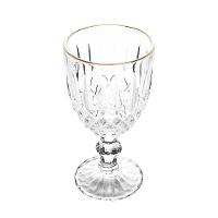 Conjunto 6 Taças de Água Wolff Greek 320ml Vidro Fio Dourado Clássico - 2